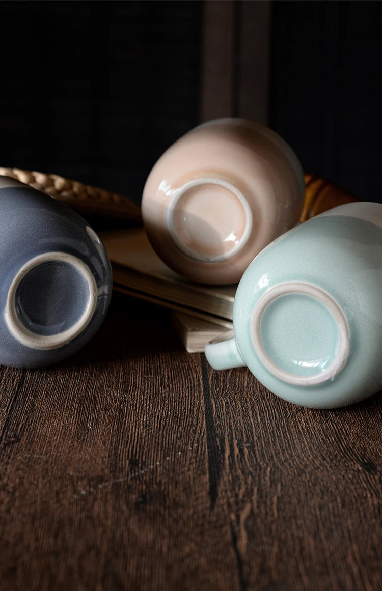 Simple Ceramic Coffee Mug Creative Color Collision Water Cup Home  Color Glaze Ceramic Cup Three Decades Home Goods