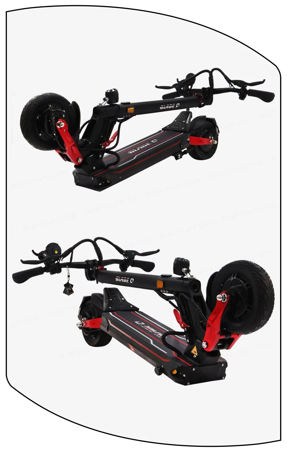 Official TEVERUN Blade Q Pro 36V 15Ah Battery 350W*2 Motor 8inch Solid Tire NFC Lock  Brake Drum brake Electric Scooter