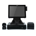 ATV&UTVHBAPOS S100 Automatic All-in-One Point of Sale System with Cash Drawer, Touch Screen Cash Register for Restaurant