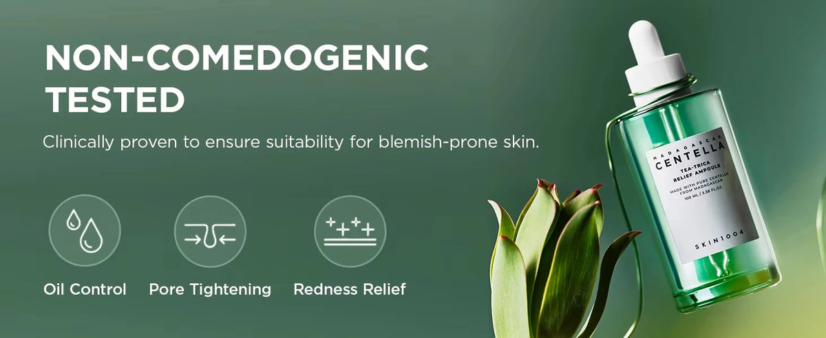 4-Piece Set SKIN1004 Madagascar Centella Ampoule Kit 30ML Soothing Calming Serum Collection for Sensitive & Acne-Prone Skin