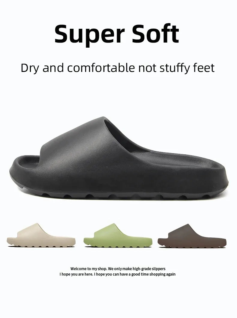 Fashion Brand Women Slippers  Classic Sports Sandals Men Casual EVA Flat Slippers Unisex Outdoor Indoor Shoes Beach Slides