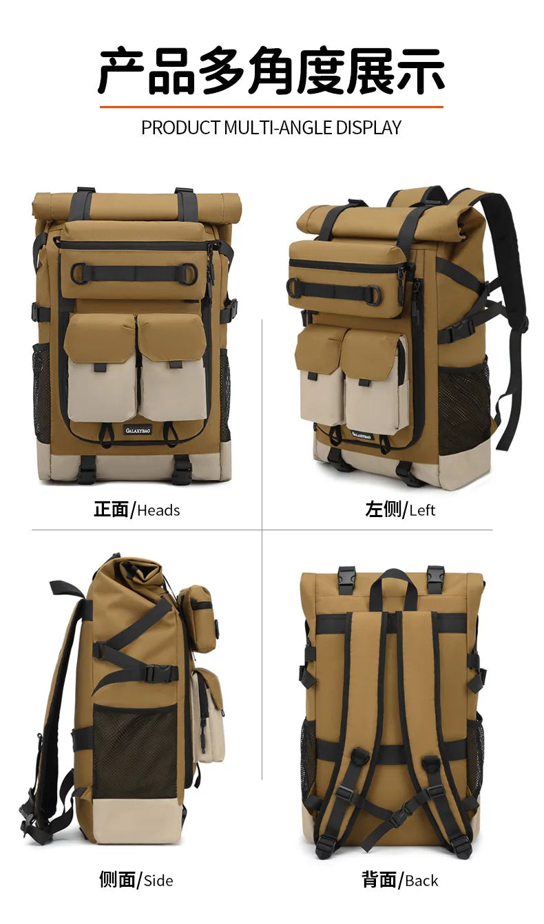 50L Travel Backpack for Women Men Large Capacity Waterproof Hiking Backpacks Multifunction 17.3 inch Laptop Bag Camping Backpack