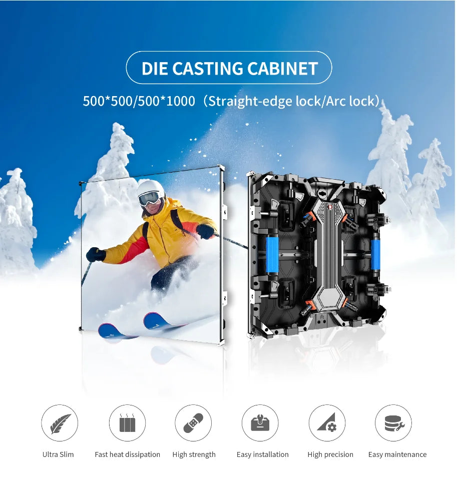 Outdoor P3.91 Full Color LED Display Screen Large  P3.91 500mm 1000mm LED Module Display LED Screen Display Panel