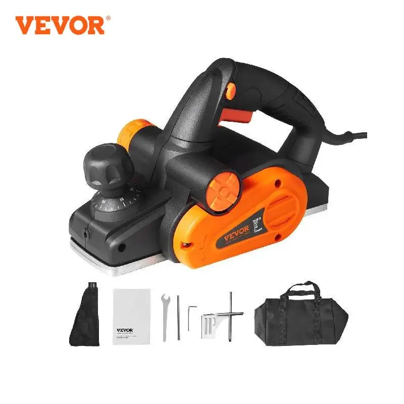 VEVOR Electric Hand Planer 3-1/4" width 16500 RPM High-Speed Powerful Electric Corded Handheld Planers for DIY Woodworking Tool