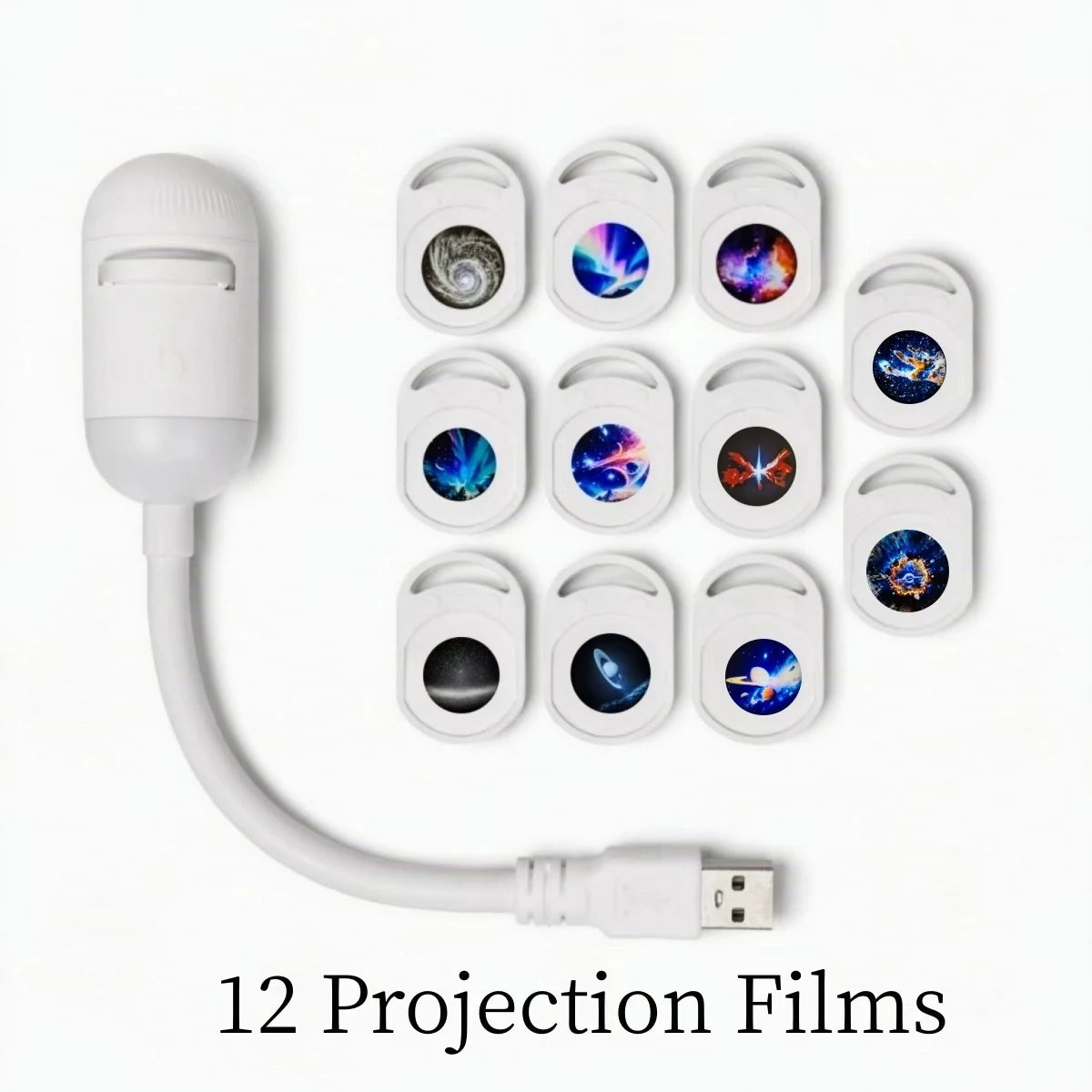 Galaxy Star Night Light Projector 2-in-1 USB Powered Bedroom Car LED Lighting Eye Protection Perfect Christmas Gift
