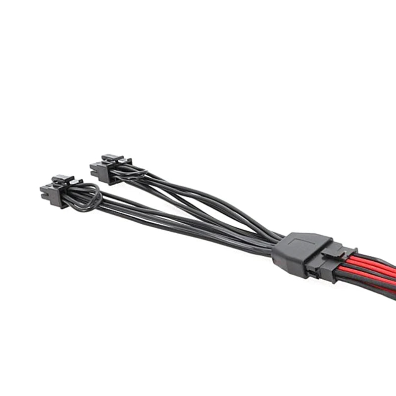 12PIN to Two 6+2 Graphics Card Cable Adapter 12Pin Female to 2x 6+2Pin Male for PCIe Power Cable for Graphics Cards