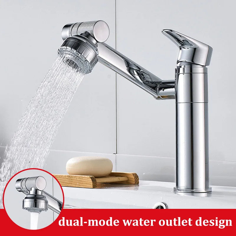 Stainless Steel Basin Faucet High Quality Universal Multifunctional Hot and Cold Dual-use Bathroom Wash Basin Faucet