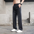 Thin Light Men's Summer Jeans Straight Fit Lyocell Denim Pants Male Elastic Elegant Casual New Style Stretch Relaxed Fit Telaxed