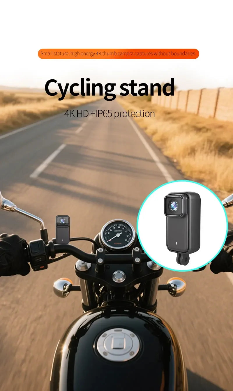 4K HD Action Camera HD EIS Magneti Pocket Video Camera 30m Waterproof WiFi Motorcycle Cam Sport Video Recorder with Memory Card