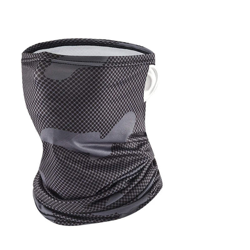 UV Protection Ice Silk Neck Gaiter Breathable Face Cover Tube Scarf Outdoor Cycling Hiking Sports Bandana Neck Tube