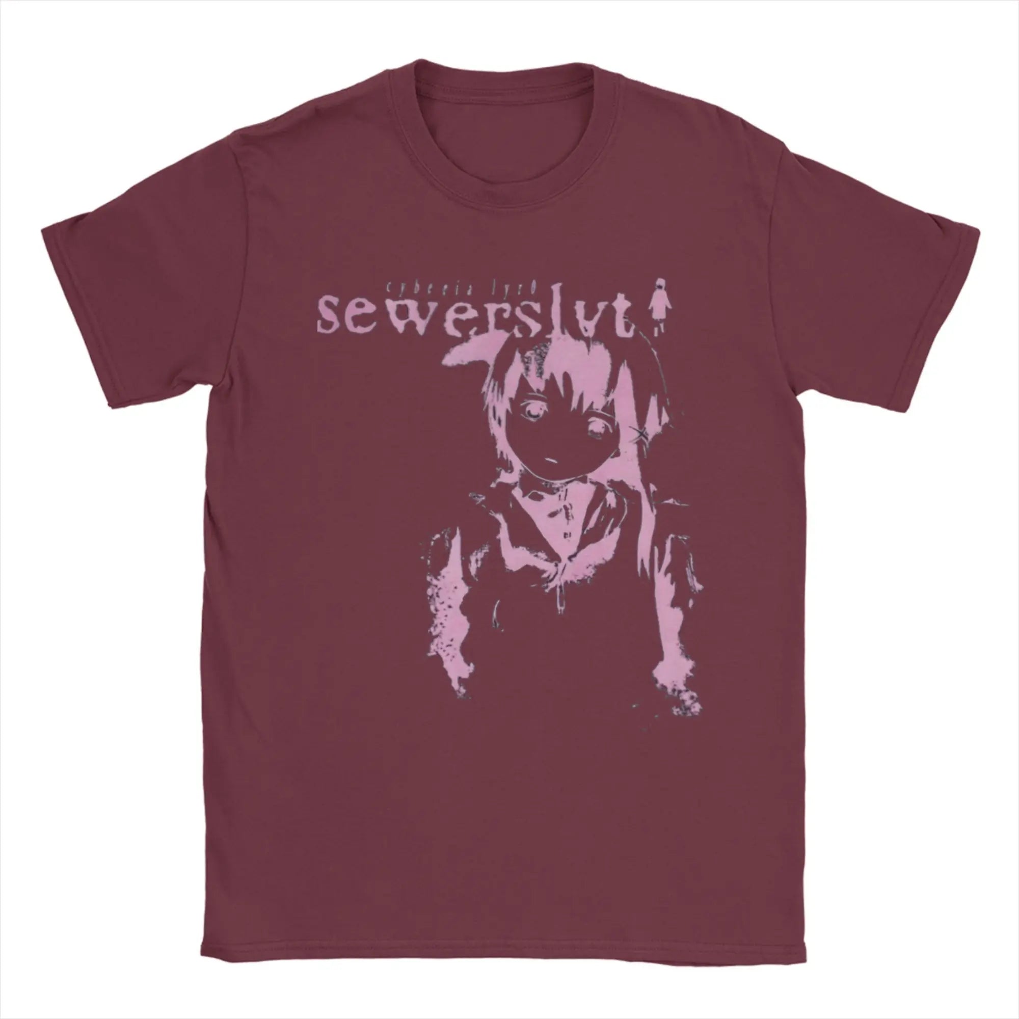 Vintage Sewerslvt Schizofrenia SPECIAL  FOR SEWERSLVT LOVERS T-Shirt for Men Crew Neck Pure Cotton T Shirt Tee Shirt Clothing