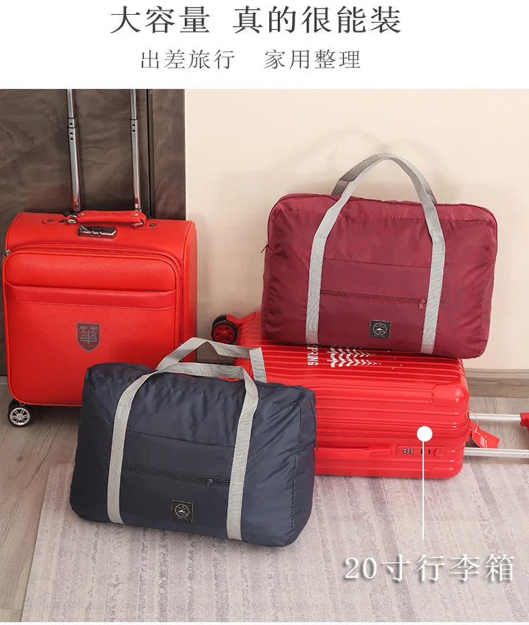 Travel Bag Folding Travel Storage Bag Travel Storage Bags Boarding Luggage Clothes Handbags Picnic Move House Large Handbag