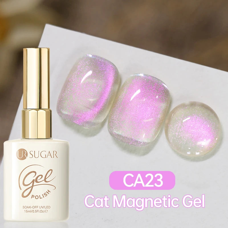 UR SUGAR 15ml Cat Magnetic Gel Jelly Glass Full Coverage Varnis Magnetic Gel Soak Off UV LED Gel Autumn Winter Xmas Manicure