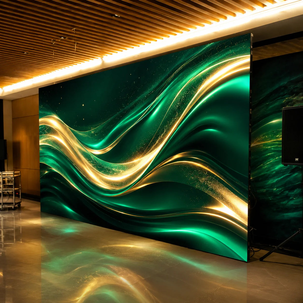 High Resolution Outdoor/Indoor P3.91 Micro Tile Led Display Screen, 500x500mm 500x1000mm for Corporate Lobby Control Room Museum