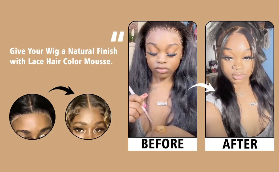 GOIPLE Wig Installation Kit Set with Lace Tint Mousse Melting Spray Wig Glue Remover Wax Stick Edge Control & Tools Wig Kit for Beginners & Daily Wear