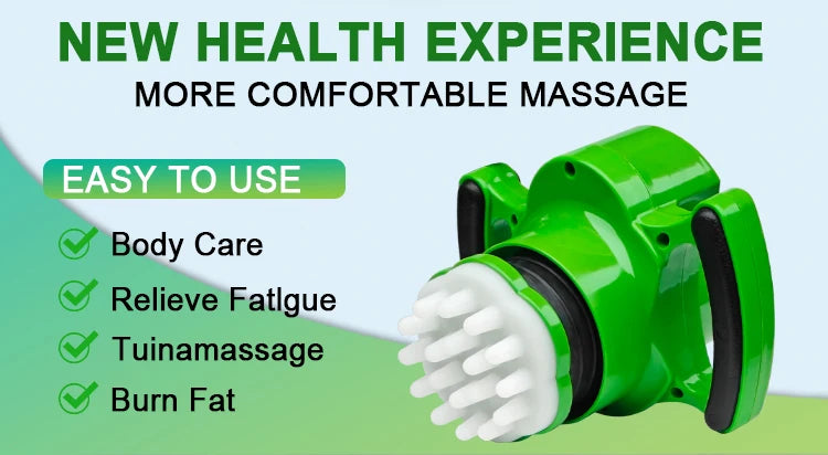 Portable 3D Deep Tissue Massager for Pain Relief Muscle Relaxation Fat Burning Slimming Handheld Electric Massage Device
