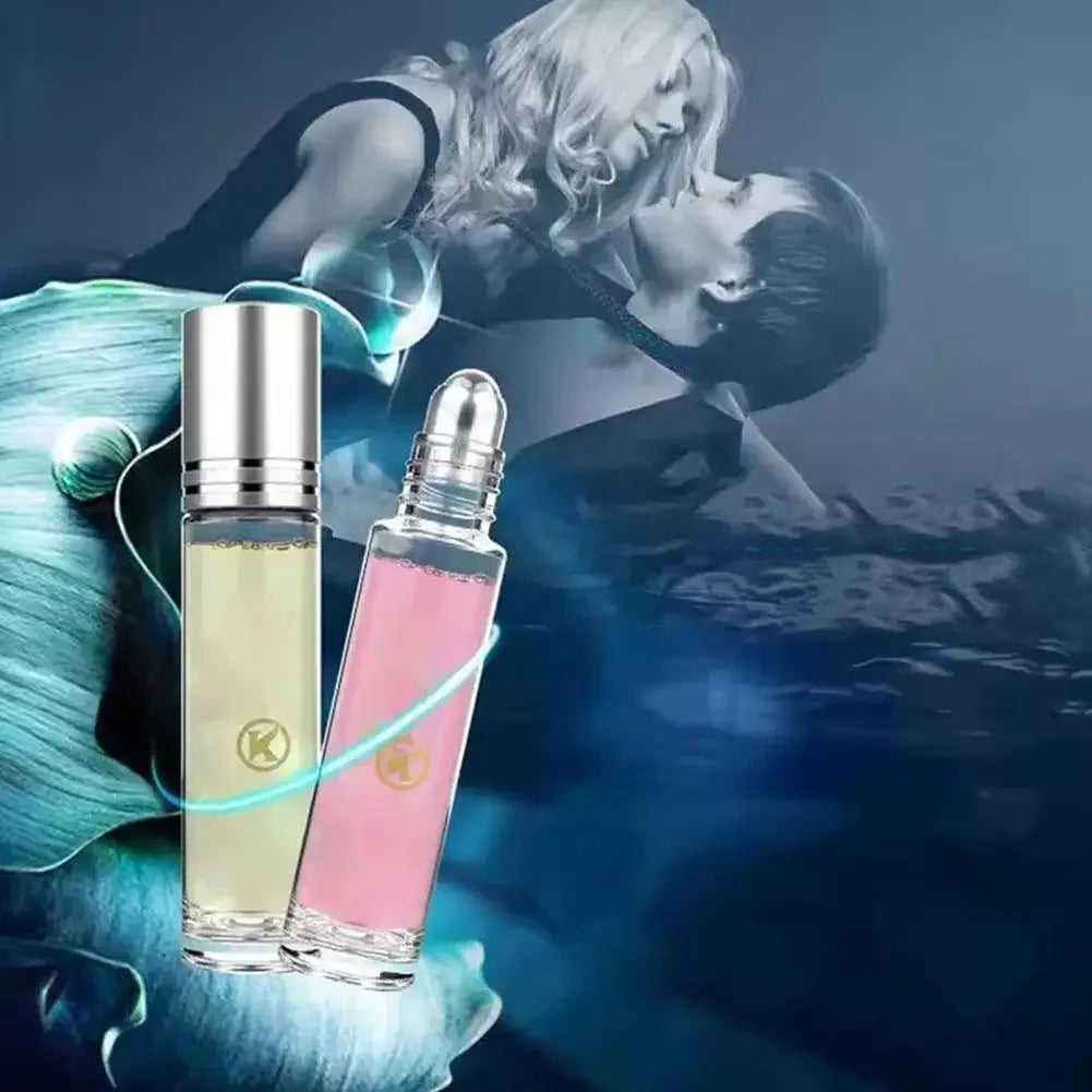 10ml Unisex Roll-On Eau De Toilette Fresh Natural Fragrance Pheromone Temptation Lasting Dating Mini Portable Ball Body Parfum