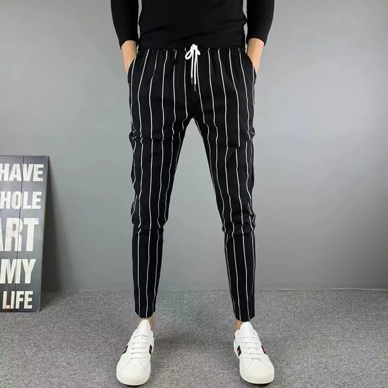 New Men's Lightweight Smart Casual Loose Straight Dress Suit Pants All Match Korean 2024 Business Trousers Streetwear Z121