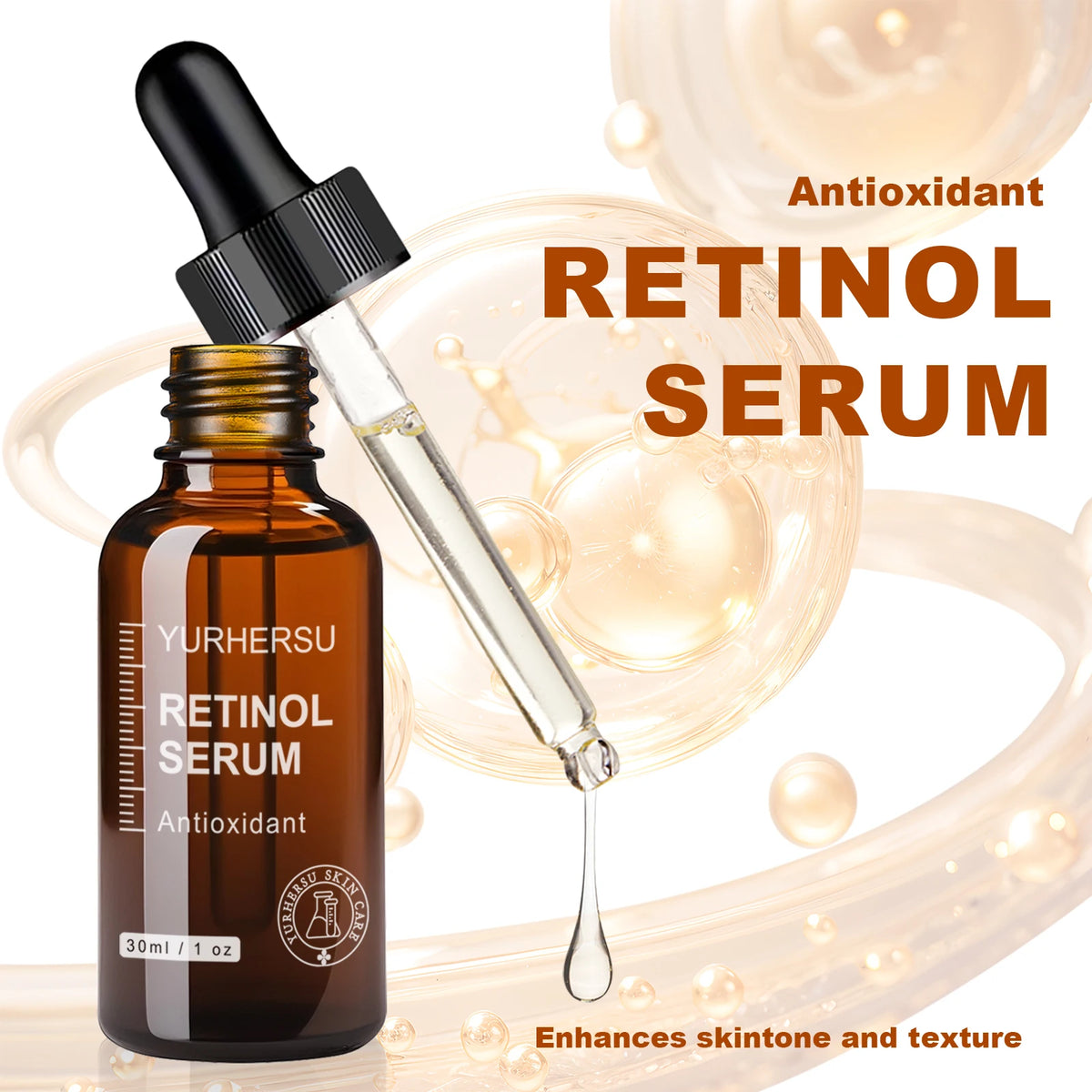 Professional Retinol 3.0 Serum, 30ml, Pure & Potent Formula for Face & Neck,Acne, Stretch Marks