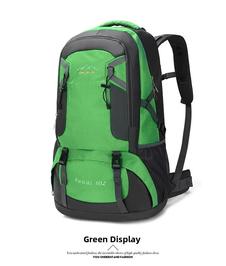 Outdoor Travel Backpack 60L Large Capacity Men's Women's Climbing Bag Luggage Multifunctional Bookbag Lightweight Waterproof