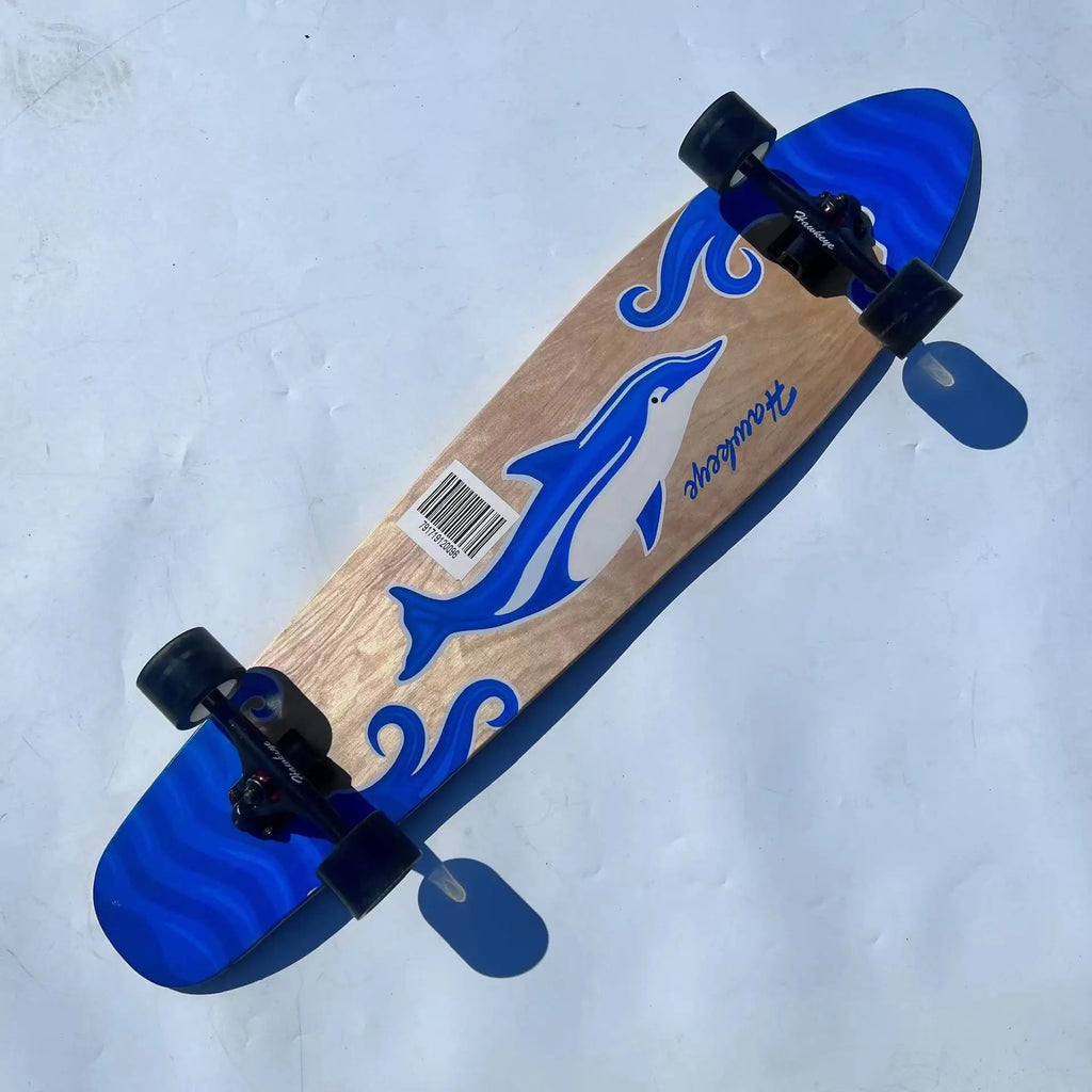 42 Inch Longboard Skateboard Complete Cruiser Single Kicktail Maple Wood for Adults Teens Beginners Dancing Street Sports