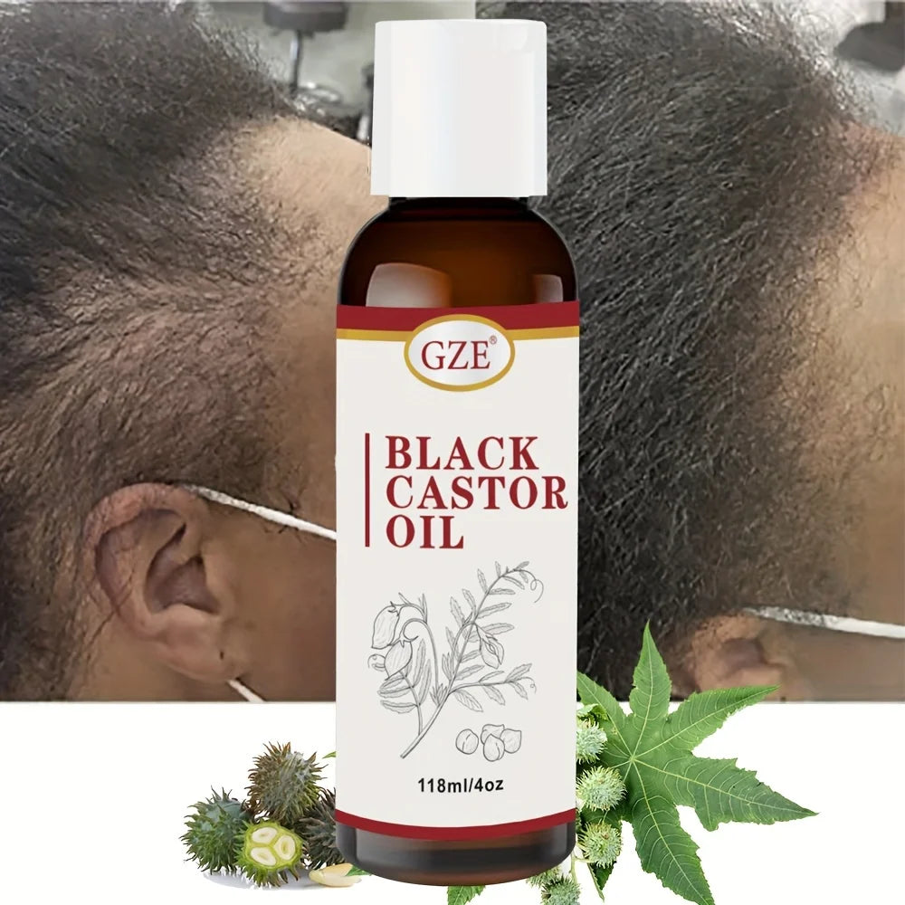 Jamaican Black Castor Oil for Hair Strengthens & Thickens | Body Care - Roasted & Cold-Pressed - Body Massage Oil for Hair