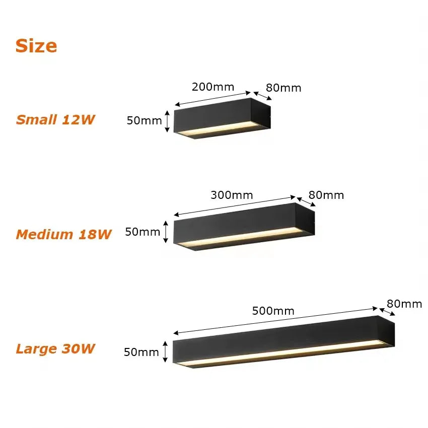 Outdoor Wall Light External Sconce Lamps House Decor Lighting Fixture for Balcony Porch Yard Garden Gate Waterproof IP65