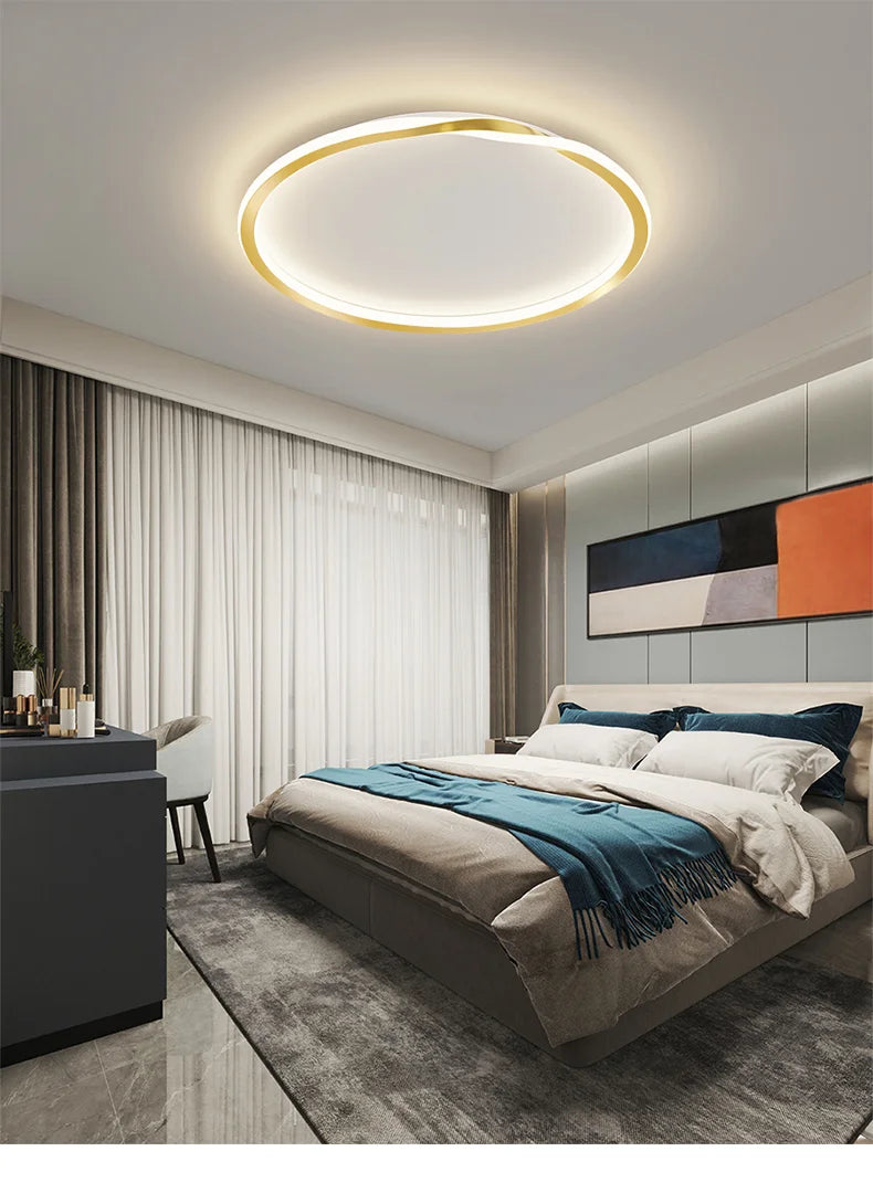 Modern LED Room Decoration Ring Ceiling Light Living Room Bedroom Dining Room Ceiling Lamp Indoor Lighting Decorative Lamps