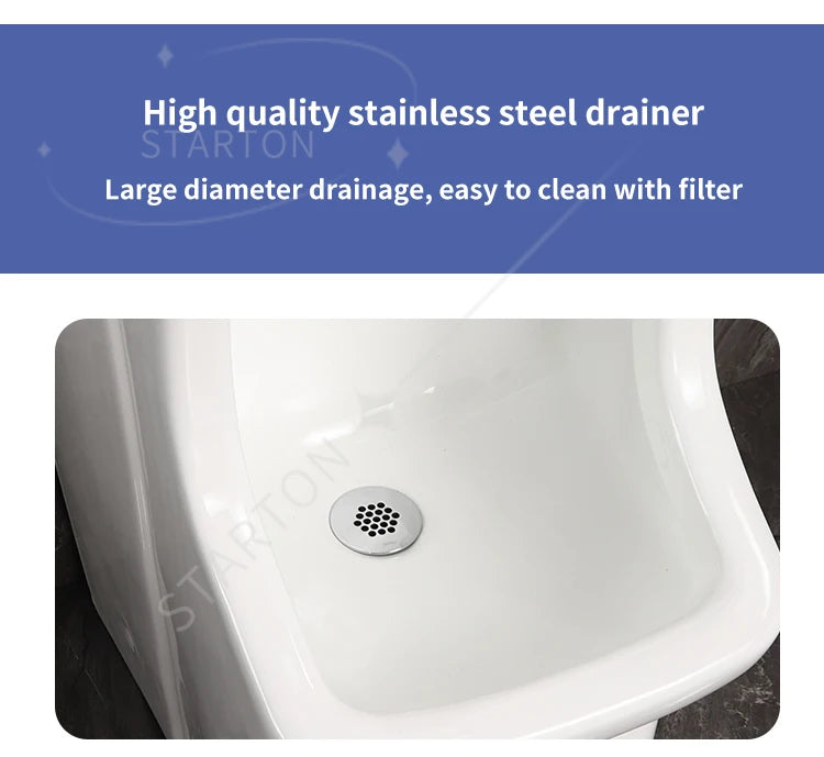 Ceramic Floor Mounted Wash Basin Pedestal Foot Washing Sink