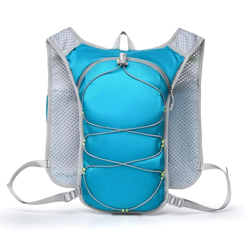 Waterproof Polyester Running Water Bottle Storage Vest Breathable With Phone Holder Marathon Hydrating Backpack Reflective
