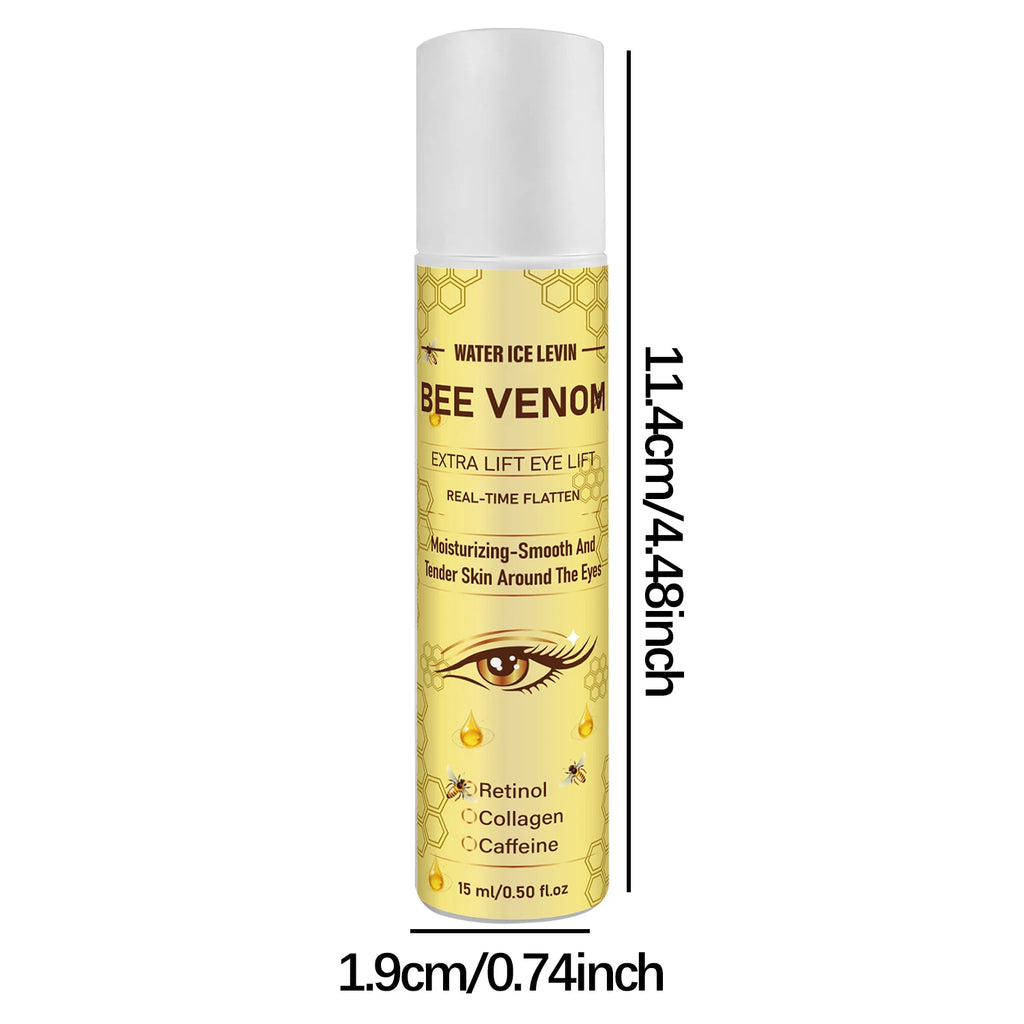 Bee Venom Roll‑on Eye Cream Retinol Collagen Caffeine Real‑Time Flatten Tightening Brightening Moisturizing Eye Treatment 15m