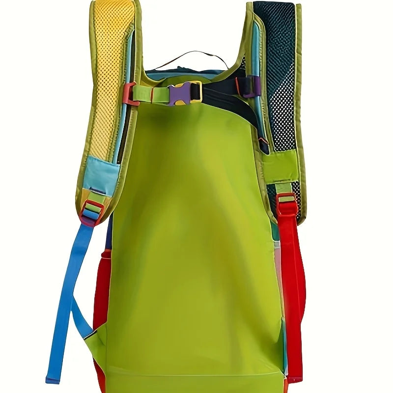 Women's Lightweight Outdoor Sports Backpack Large Capacity Travel Hiking Mountain Climbing Bag Camel Dopaamine Daypack