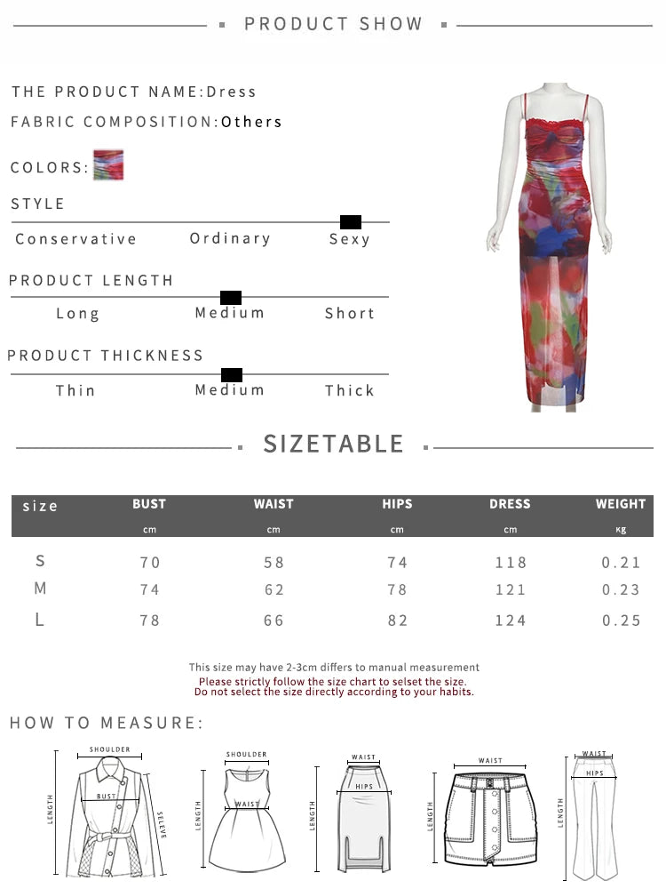Weird Puss Colorful Print Maxi Dress Patchwork Lace Mesh Low-Neck Sleeveless Backless Summer Trend Vacation Clubwear Vestidos
