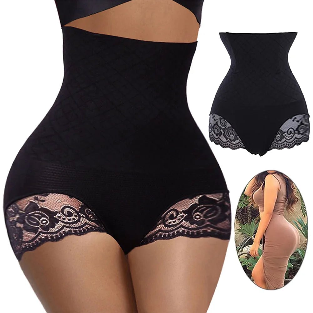 Women High Waist Trainer Body Shaper Panties Tummy Control Slimming Belly Shapewear Girdle Waist Trainer Panties Butt Lifter