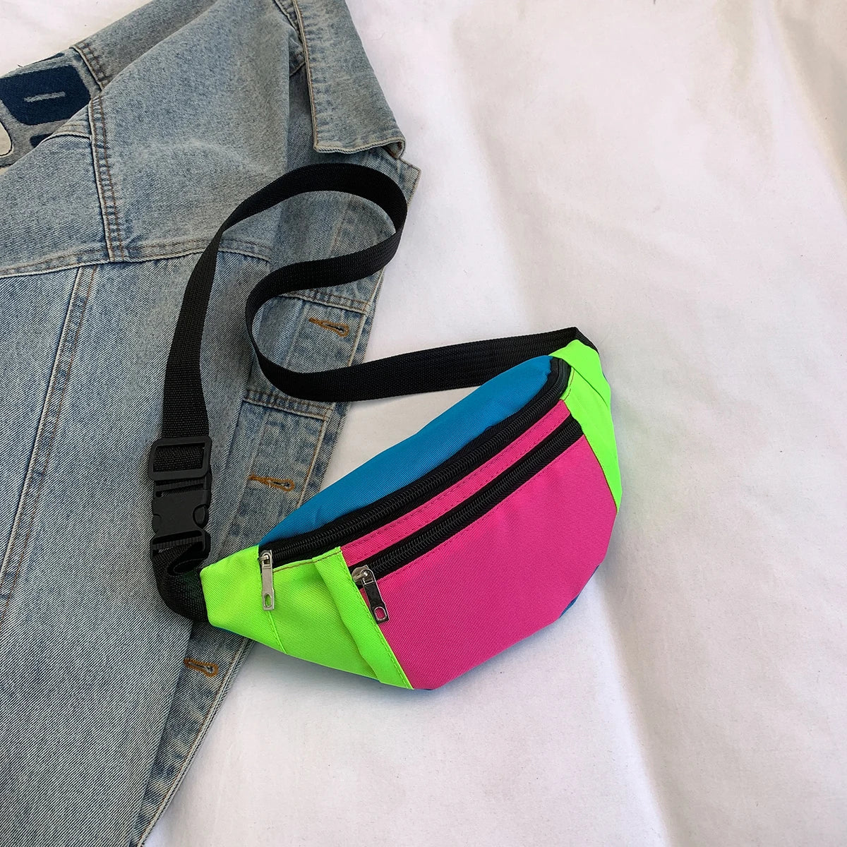 Waist Bag Running Belt Bum Bags Sport Cycling Womens Fanny Pack Wallet Pouch Portable Phone Gym Jogging Cross-Body Pocket