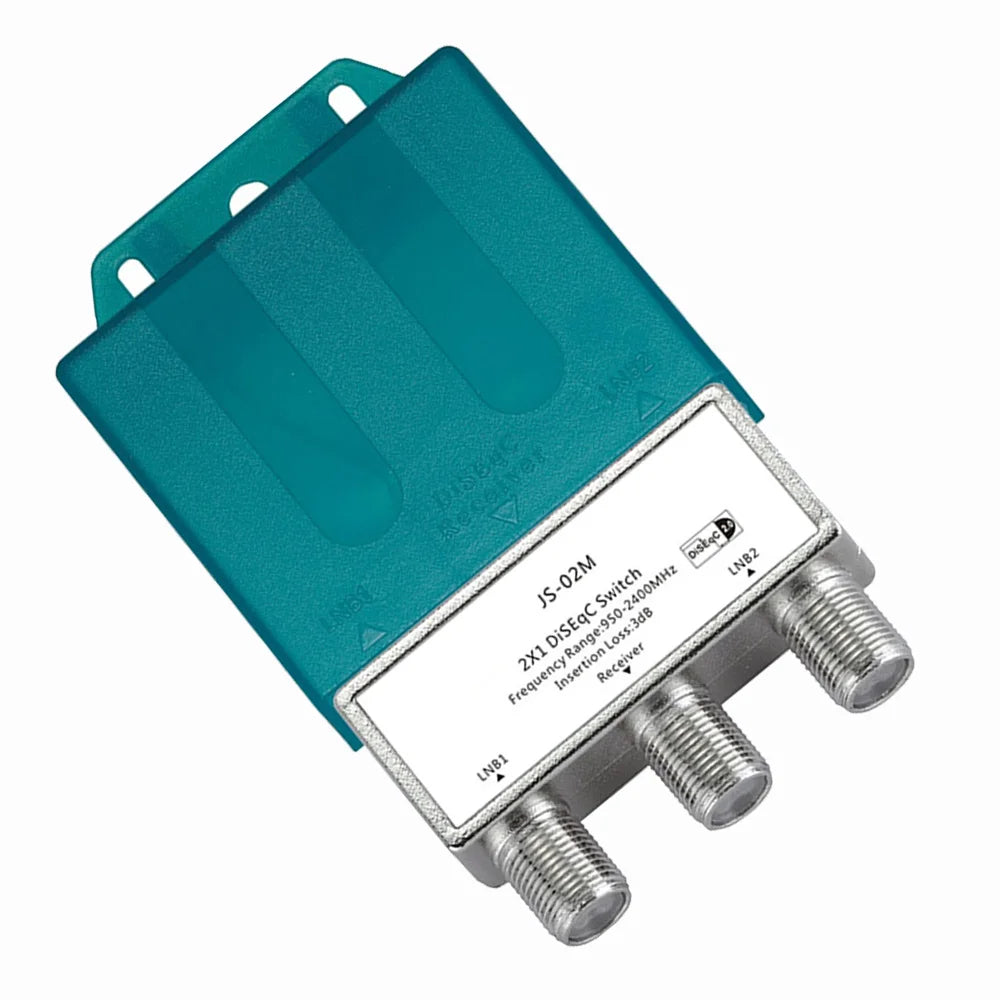 TV Waterproof DS-04M Satellite 950-2400MH 2x1 DiSEqC Switch Antenna FTA Dish Flat LNB Multiswitch For Satellite TV Receiver