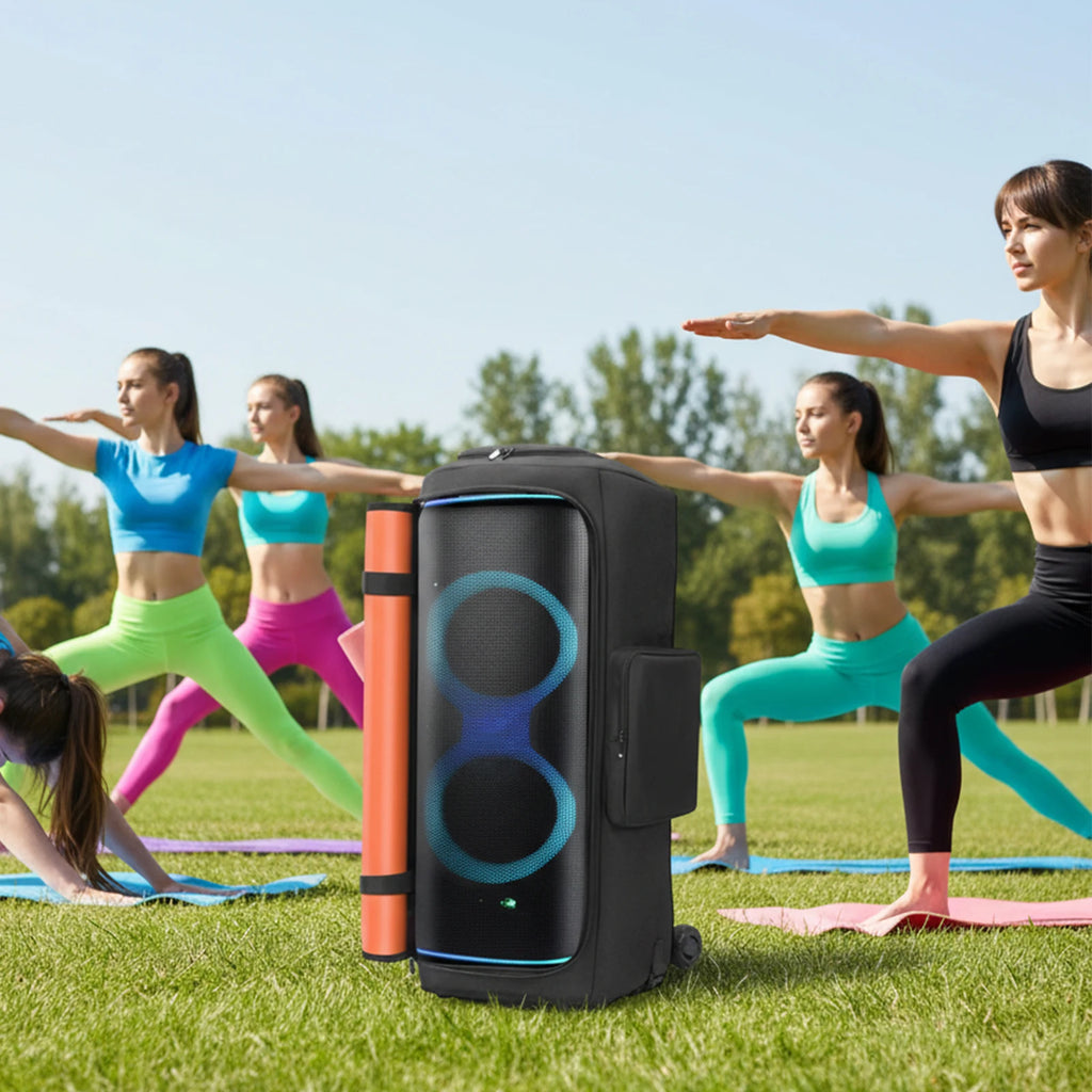 For JBL Partybox 720 Portable Speaker Dust Case with Mic Pocket Padded Speaker Protective Cover Wear-Resist Speakers Accessories
