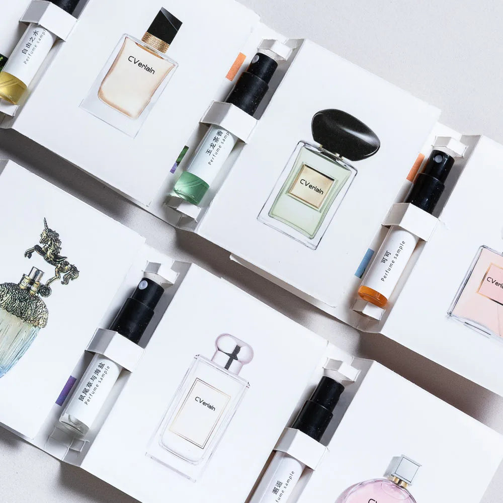 5 pack 3ML men's and women's perfume sample set eau de toilette long-lasting fragrance portable for travel easy to carry around