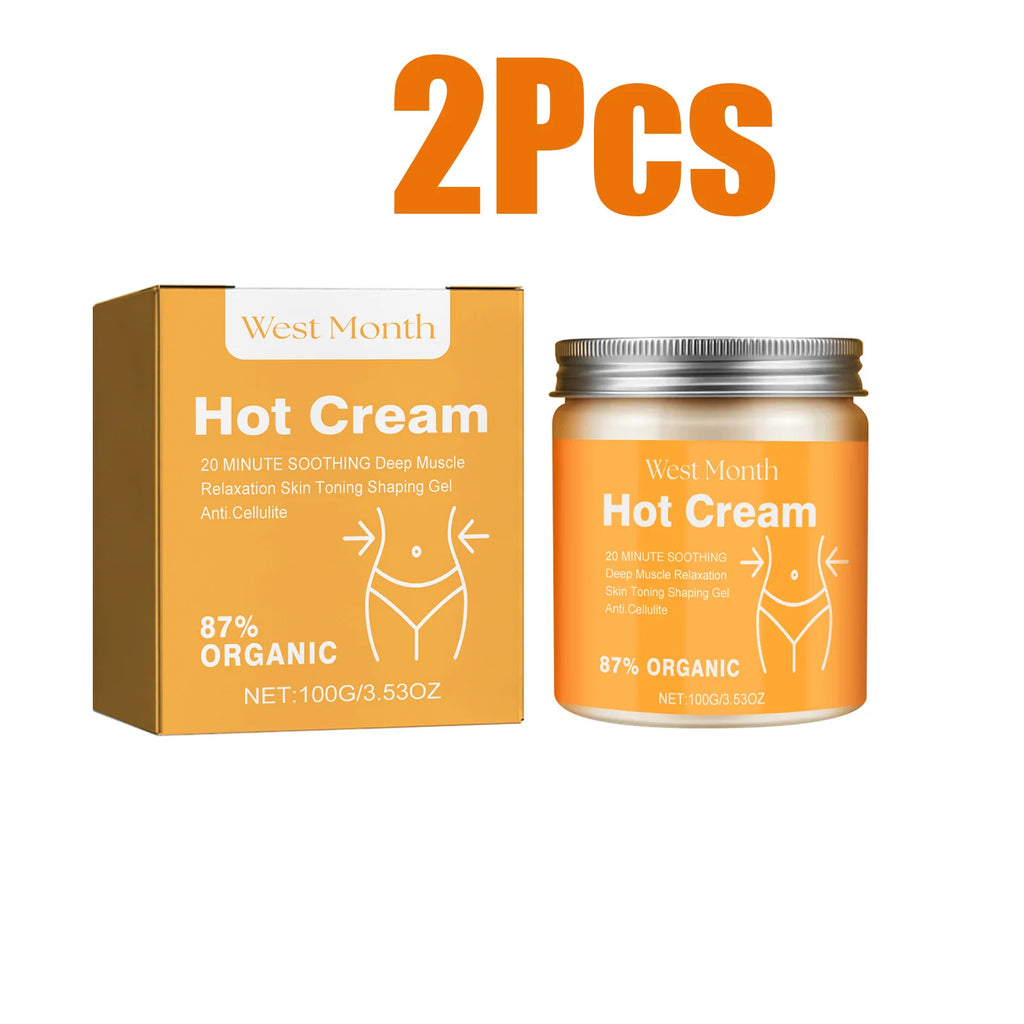 Hot Cream Massage Slimming Cream 87% Organic Anti Cellulite Slimming Lotion Thermal Fat Burning Massage Weight Loss Cream