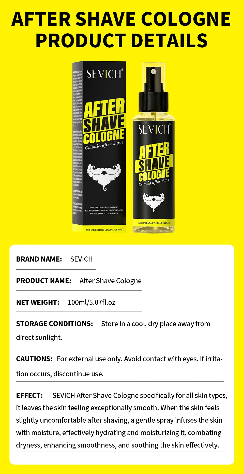 After Shave Spray After-Shave Fragrance Mist for Men Gentle Beard Cleansing Aftershave Cologne  Nourishing Refreshing Essence