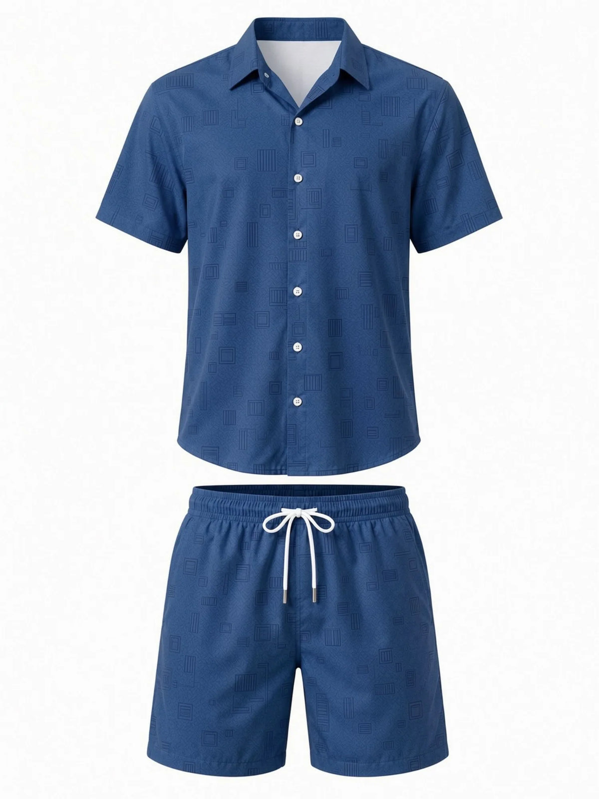 Mens Floral Short Sleeve Shirt and Drawstring Shorts Set Beach Vacation Relaxed Summer Two Piece Weekend Beach Outfit Travelwear