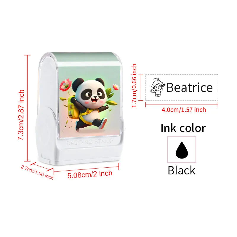 ‌Waterproof Personalized Stamp for Fabric,Custom Name Label Maker,Washable&Reusable Clothing Stamp,DIY Durable Laundry Organizer