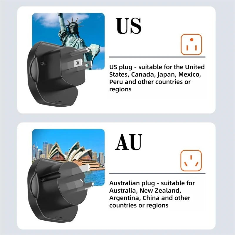 LDNIO UK EU US AU All In One Worldwide Power Socket Travel Converter Universal Travel Adapter 2500W Multi Plug Australian CN KR