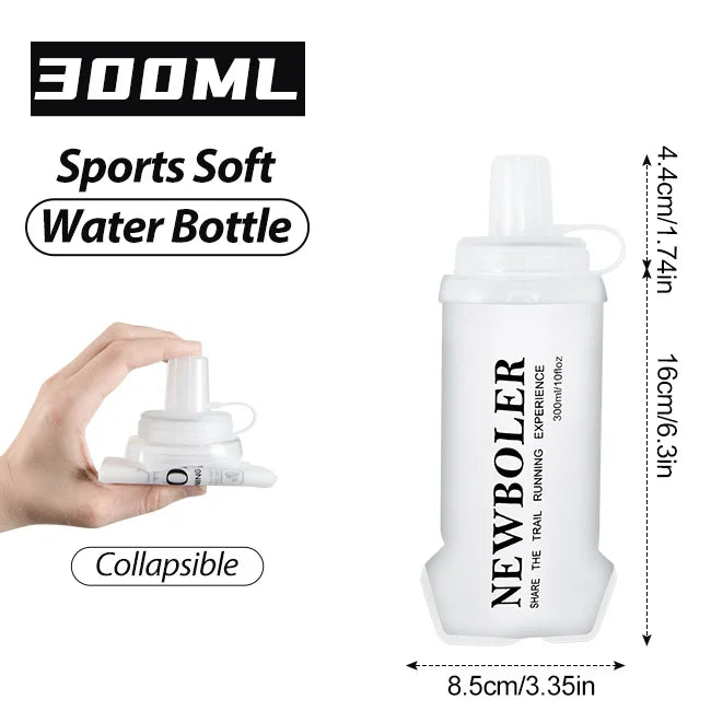 NEWBOLER Sports Water Bottles BPA-Free Collapsible Soft Flask Running Camping Hiking Hydro Flask Soft Water Bottle for Hydration