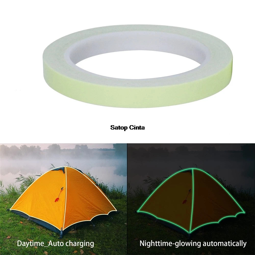 5M Green Luminous Safety Warning Strip Glow In The Dark Tape Self-Adhesive Stickers For Stage Stair Steps Home Marking Exit Sign