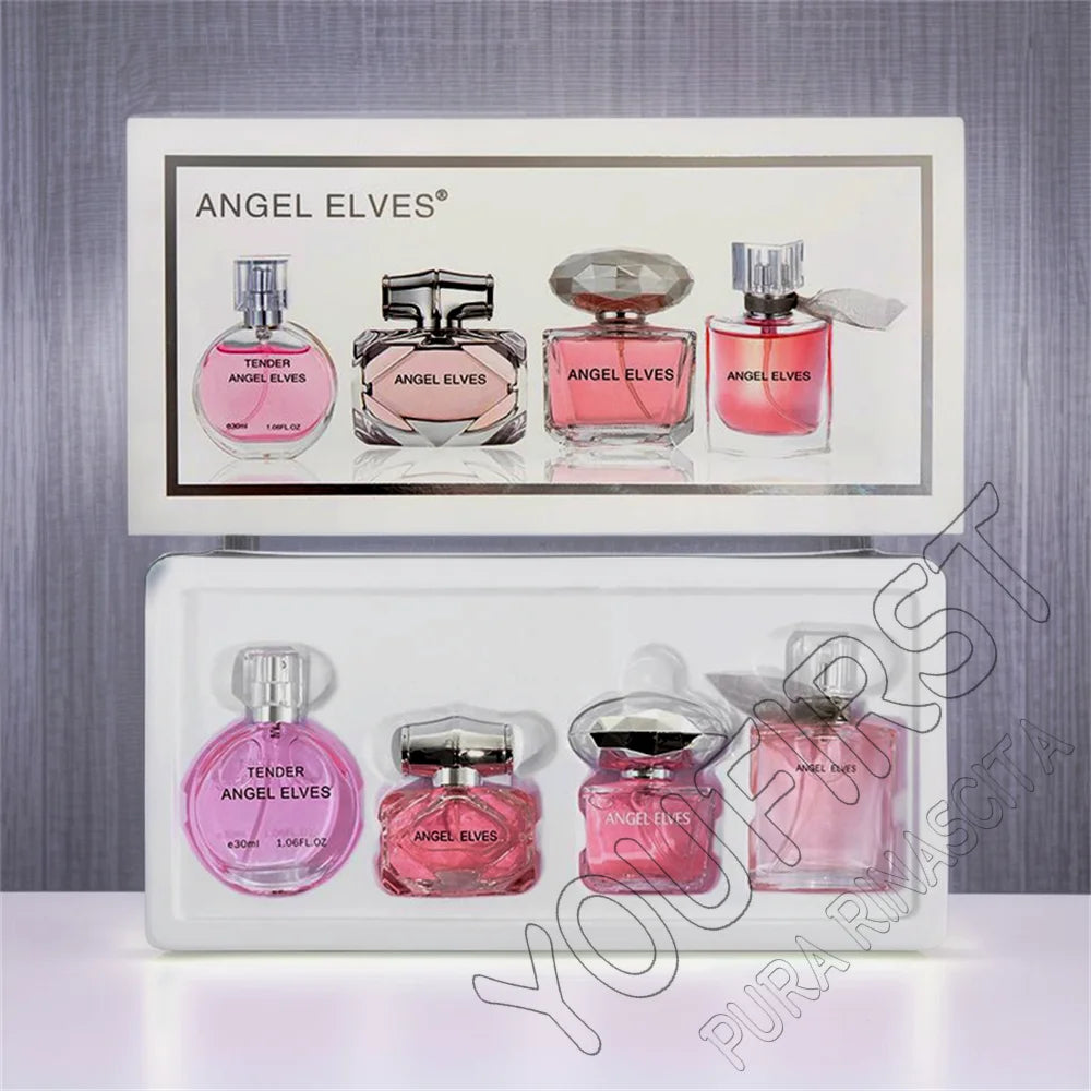 Gift Box 4Pcs Set Perfume Women 120ml Club De Nuit Perfumes De Mujer Lasting Fragrance Parfum Femme Floral Fruity Scent Spray