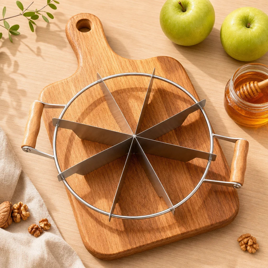 201 Stainless Steel Cake Divider 6/7/8 Equal Portions Cake Slicer Pizza Pie Cutter Kitchen Gadgets Pastry Cheese Divider tool