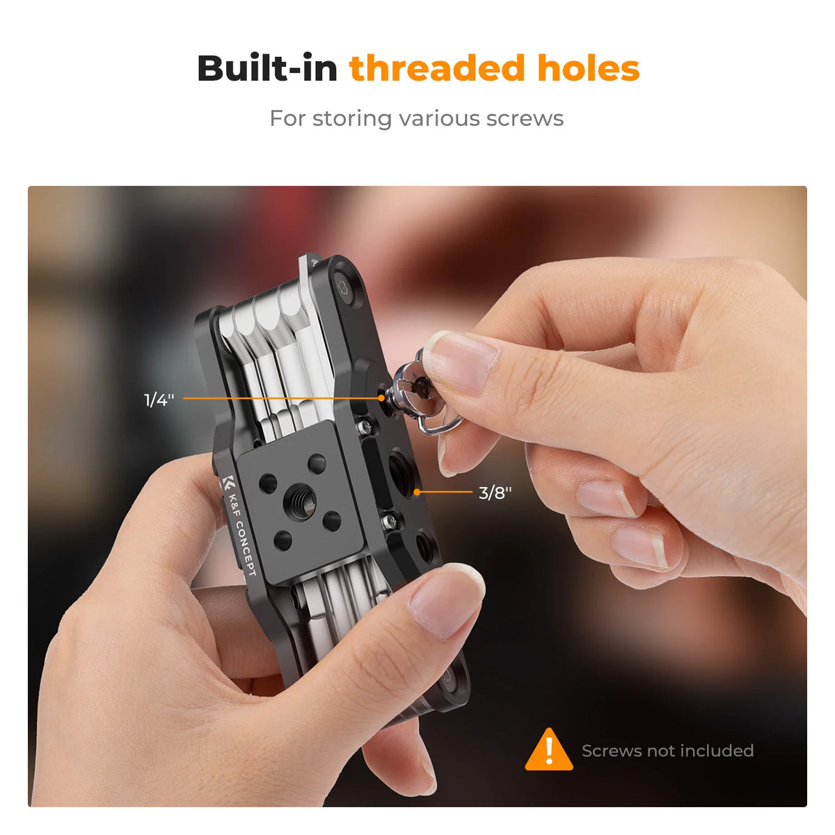 K&F Concept Allen Wrench 10 pcs Folding Set Kit Allen Key Set Tool Portable Hex Key Set Portable for Tripode Home Business