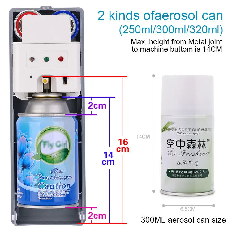 Perfume dispenser Automatic toilet fill Wall-mounted air freshener dispenser with remote control
