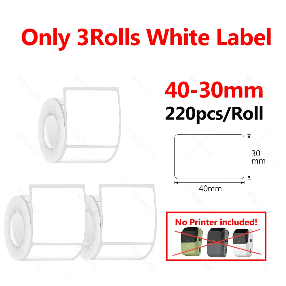 20-50mm P2 Mini Thermal Label Printer Portable Wireless Bluetooth Office Business Sticker Printer for Android / iOS